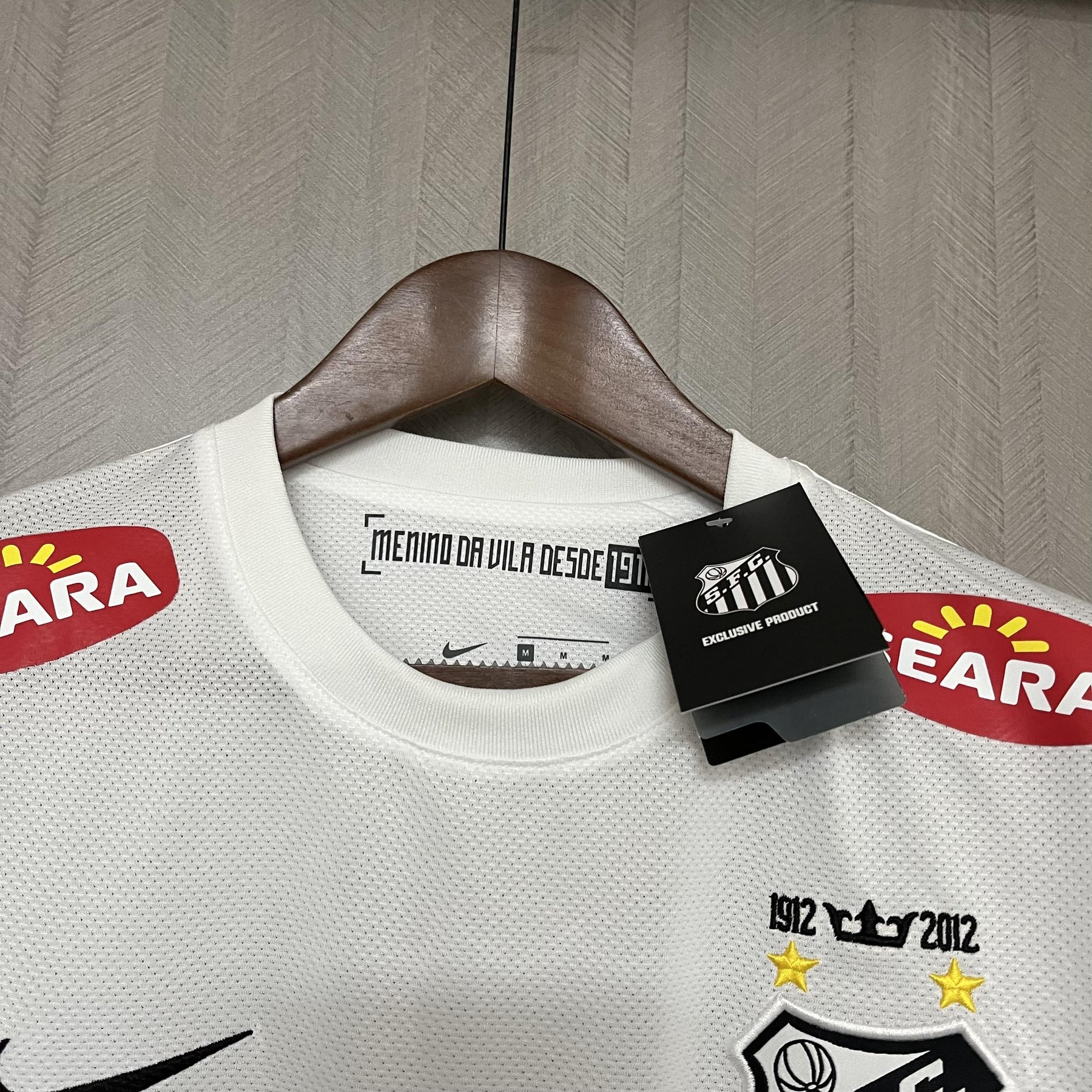 Camisa Santos Nike Titular 2012/13 - Versão Retrô Branca Neymar Jr