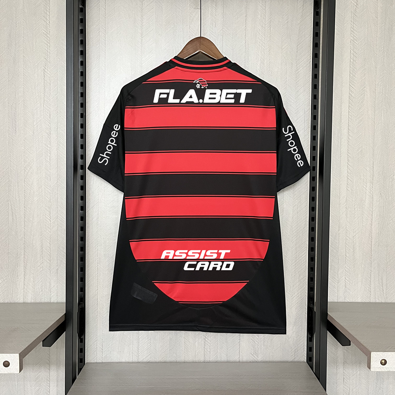 Camisa Flamengo Titular 25/26 - Vermelha e Preta