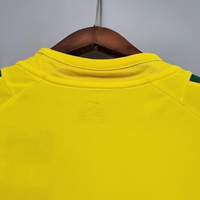 Camisa Brasil Titular 2002/03 - Versão Retrô Amarela