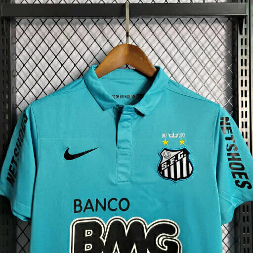 Camisa Santos Nike III 2012/13 - Versão Retrô Azul Neymar Jr