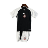 Conjunto Infantil Corinthians Fora 25/26 - Preto
