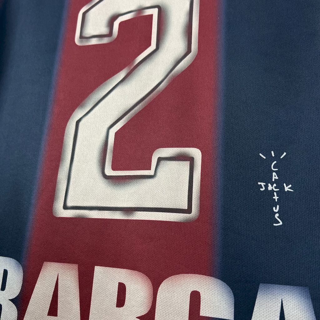 Camisa Barcelona Edição Especial 2000/01 - Versão Retro Skeleton Cactus Jack
