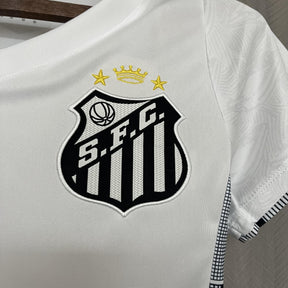 Camisa Santos Titular 24/25 - Versão Feminina Baby Look Branca