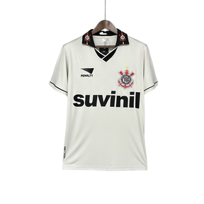 Camisa Corinthians Titular 1996 - Versão Retrô Branca Suvinil