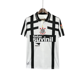 Camisa Corinthians III 1996 - Versão Retrô Branca Suvinil