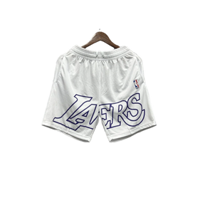 Shorts NBA Lakers 23/24 Casual - Nike - Branco - Preto - Amarelo - Azul