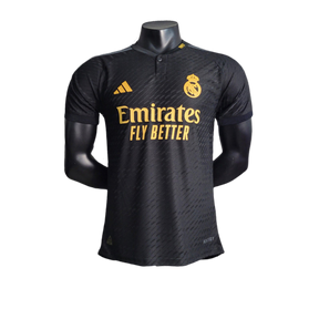 Camisa Real Madrid II Away Adidas Jogador 2023/24 Masculino  Preto
