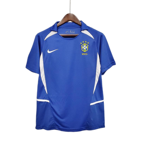 Camisa Brasil Fora 2002/03 - Versão Retrô Azul