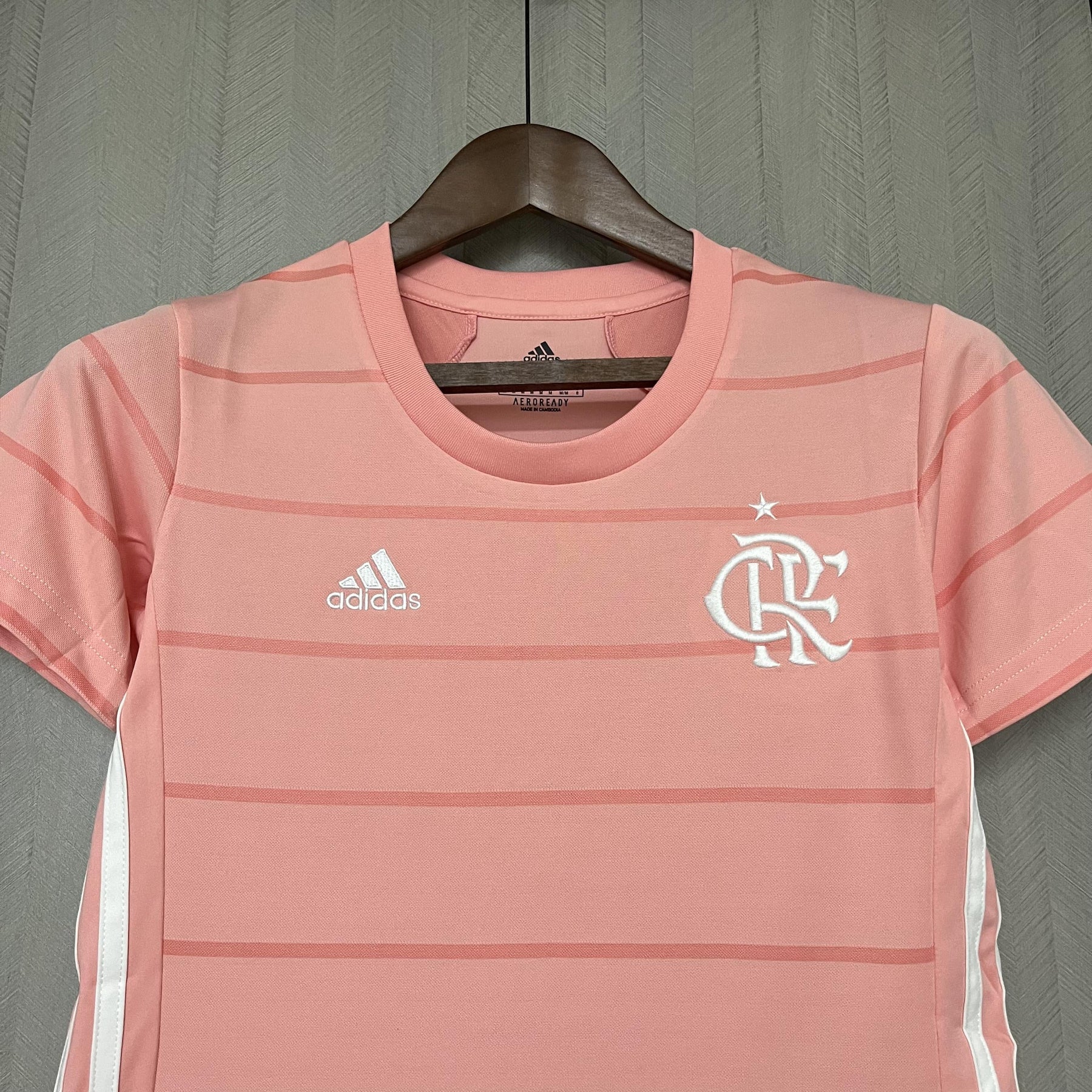 Camisa Flamengo Edição Especial 21/22 - Versão Feminina Baby Look Rosa