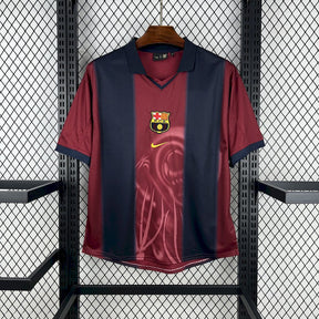 Camisa Barcelona Edição Especial 2000/01 - Versão Retro Skeleton Cactus Jack