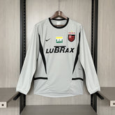Camisa de Goleiro Flamengo Manga Longa 2002/03 - Versão Retrô Cinza Lubrax
