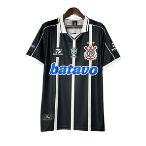 Camisa Corinthians 99/00 - Versão Retrô Preto e Branco Batavo