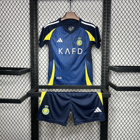 Conjunto Infantil Al Nassr Fora 24/25 - Azul