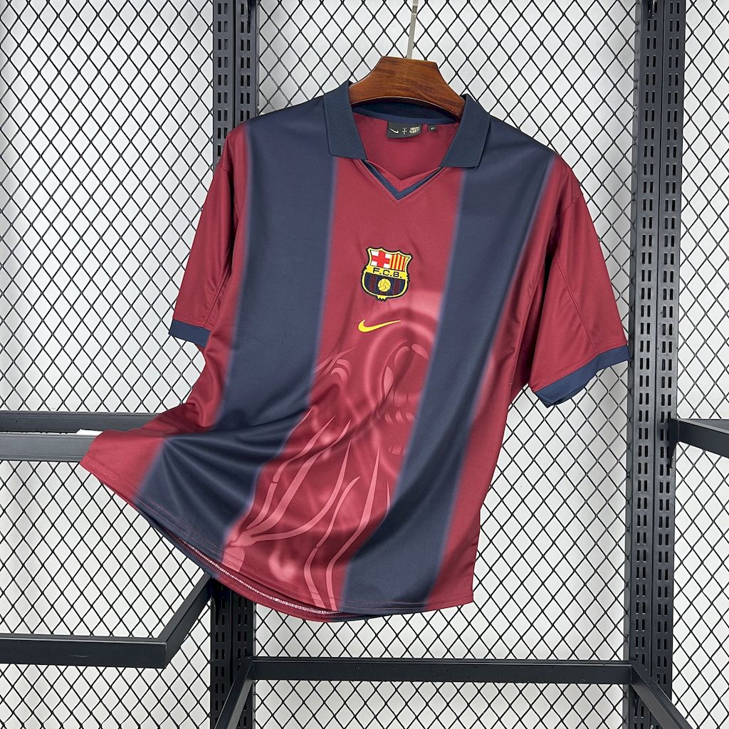 Camisa Barcelona Edição Especial 2000/01 - Versão Retro Skeleton Cactus Jack