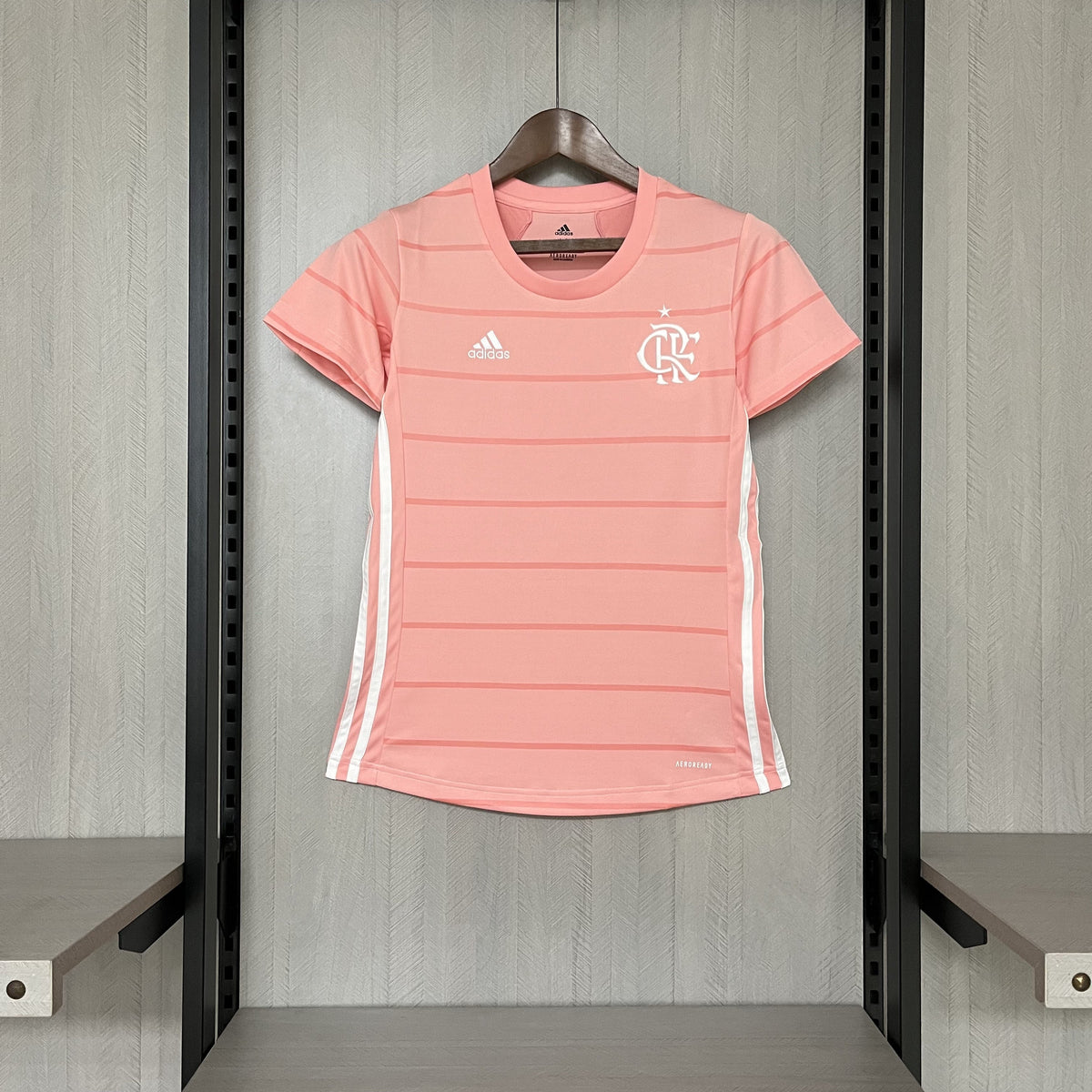 Camisa Flamengo Edição Especial 21/22 - Versão Feminina Baby Look Rosa