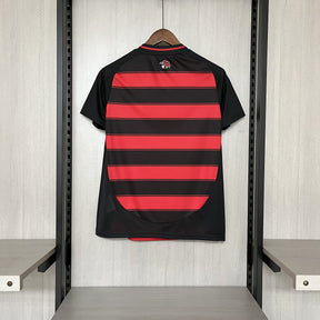 Camisa Flamengo Titular 25/26 - Feminina Baby Look Vermelha e Preta