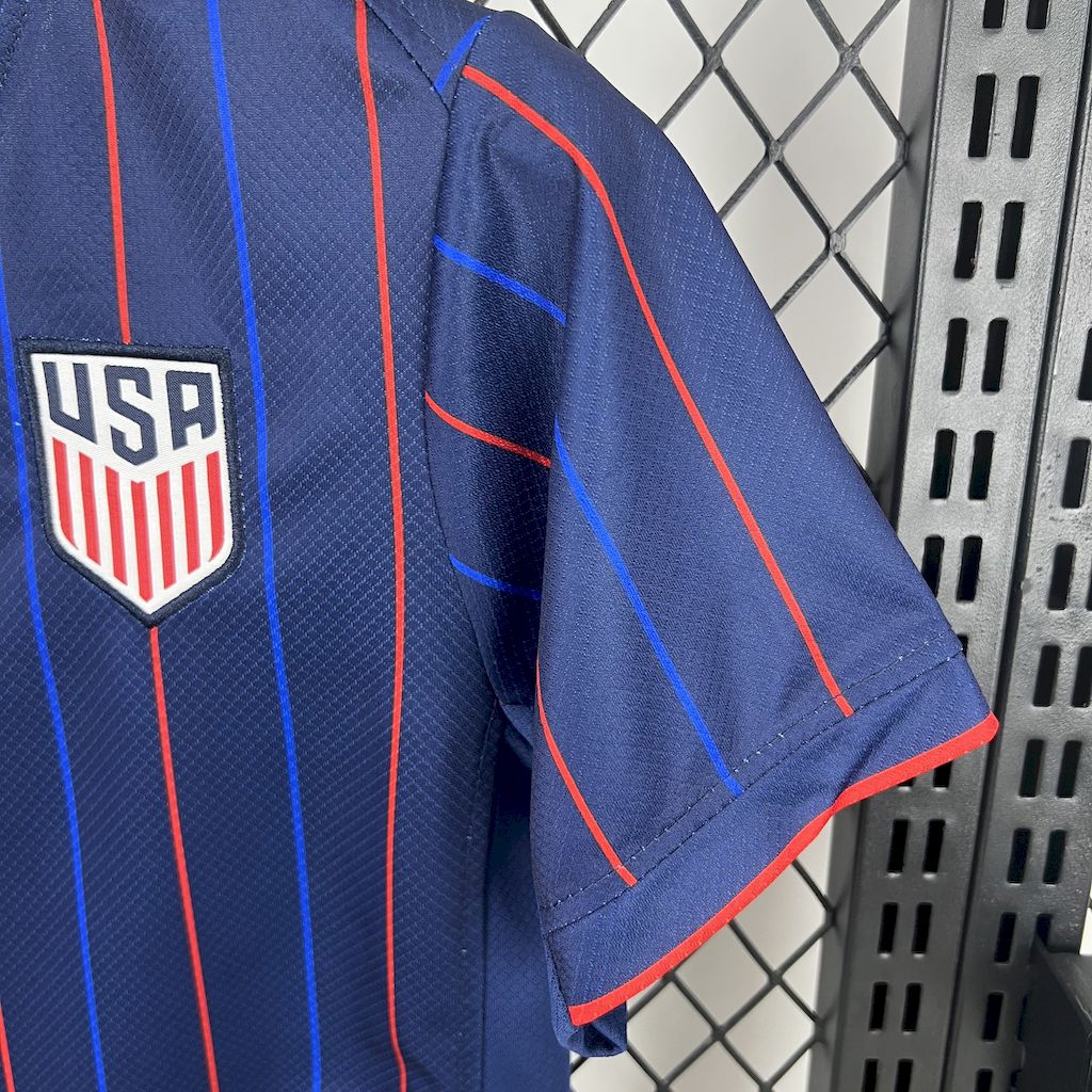 Conjunto Infantil Estados Unidos Fora 2025/26 - Azul