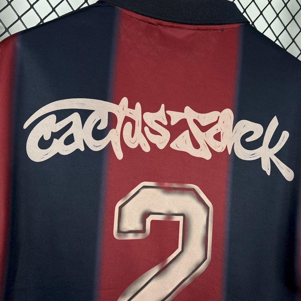 Camisa Barcelona Edição Especial 2000/01 - Versão Retro Skeleton Cactus Jack
