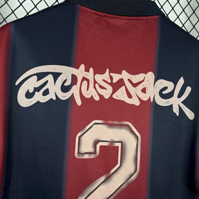 Camisa Barcelona Edição Especial 2000/01 - Versão Retro Skeleton Cactus Jack