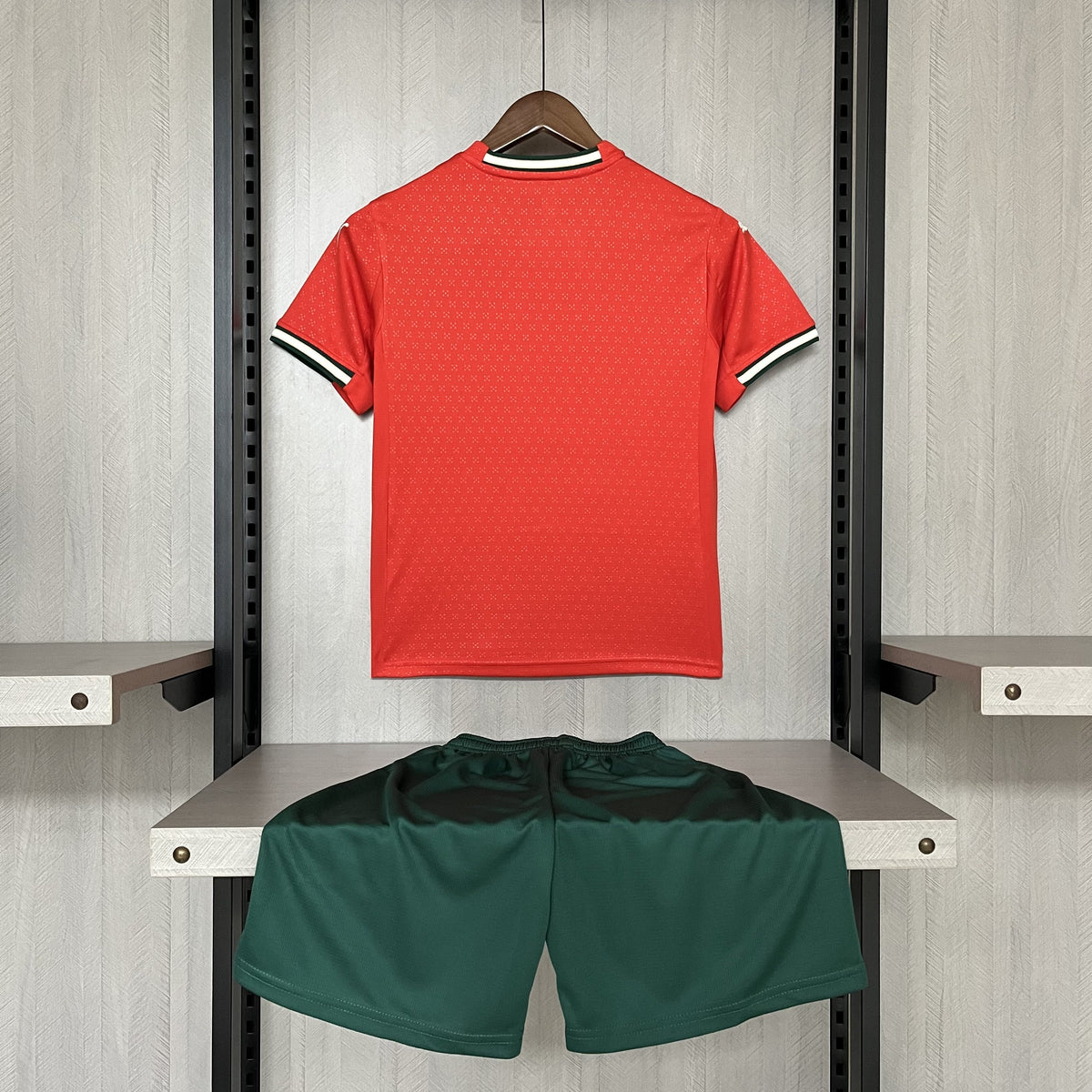 Conjunto Infantil Portugal Titular 25/26 - Vermelho