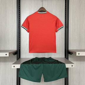 Conjunto Infantil Portugal Titular 25/26 - Vermelho