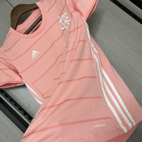 Camisa Flamengo Edição Especial 21/22 - Versão Feminina Baby Look Rosa