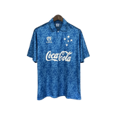 Camisa Cruzeiro Titular 93/94 - Versão Retrô Coca-Cola Azul