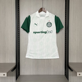 Camisa Palmeiras Fora 25/26 - Versão Feminina Baby Look Branca