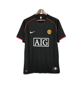 Camisa Retrô Manchester United III Third Nike 2007/08 Masculino Preta