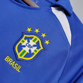 Camisa Brasil Fora 2002/03 - Versão Retrô Azul