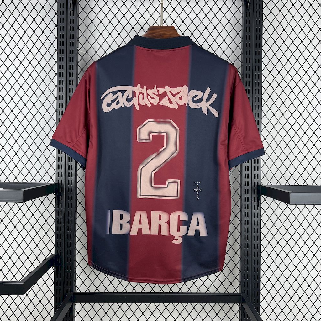 Camisa Barcelona Edição Especial 2000/01 - Versão Retro Skeleton Cactus Jack