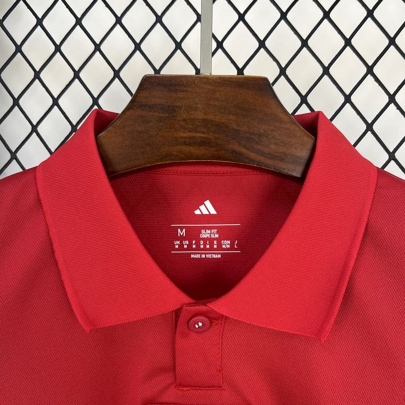 Camisa Ajax Polo Edição Especial 25/26 - Vermelho e Branco