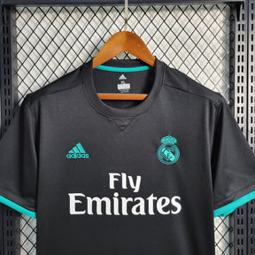 Camisa Retrô Real Madrid 2017/18 II Adidas Torcedor Preto