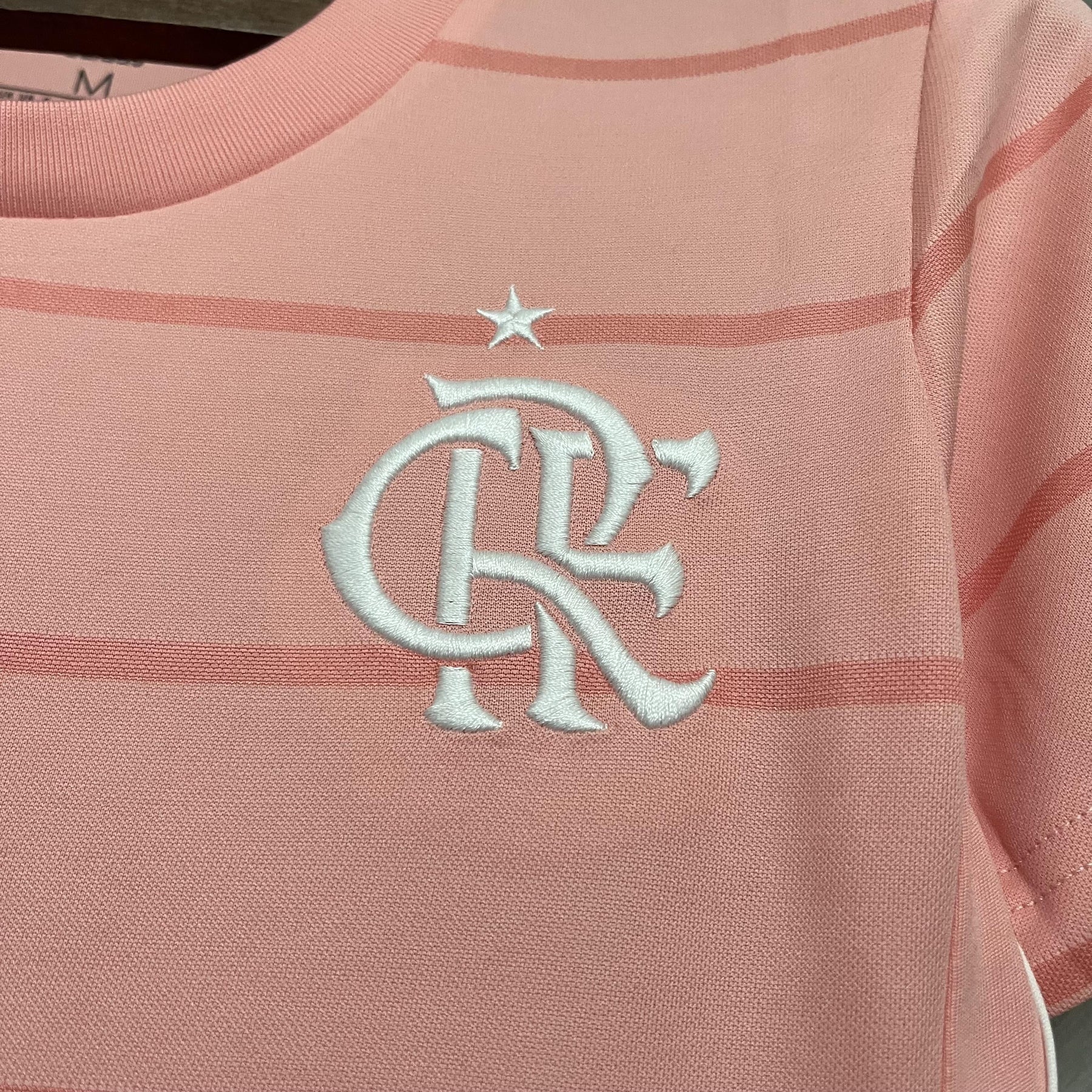 Camisa Flamengo Edição Especial 21/22 - Versão Feminina Baby Look Rosa
