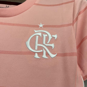 Camisa Flamengo Edição Especial 21/22 - Versão Feminina Baby Look Rosa