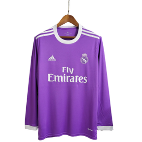Camisa Retrô Real Madrid II Away Adidas 2016/17 Masculino  Roxo