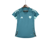 Camisa Cruzeiro de Treino 25/26 - Versão Feminina Baby Look Azul Turquesa