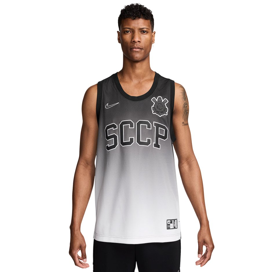 Regata Corinthians NBA 23/24 - Versão Basquete Preta SCCP
