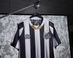Camisa Santos Fora 24/25 - Preta e Branca