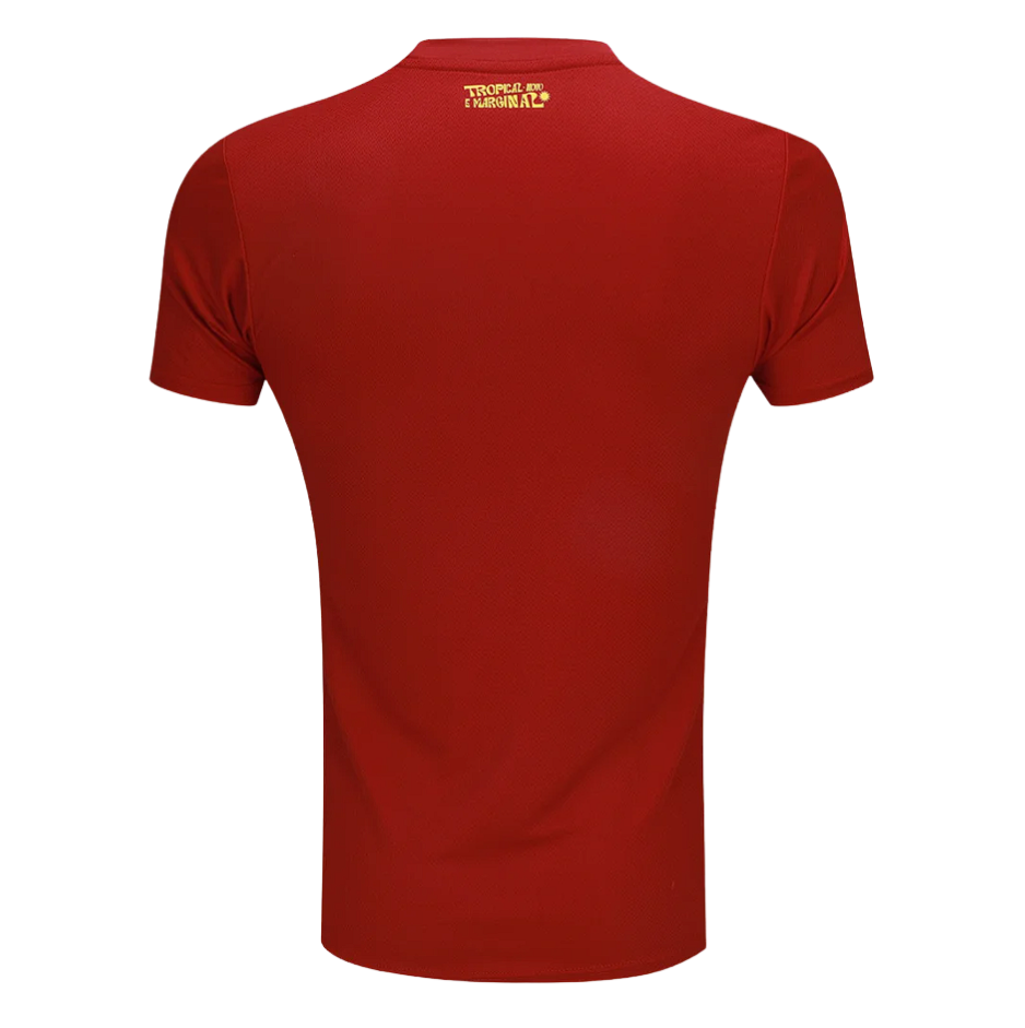 Camisa Bahia III 25/26 - Vermelho e Dourado Sol (Pré-Venda)