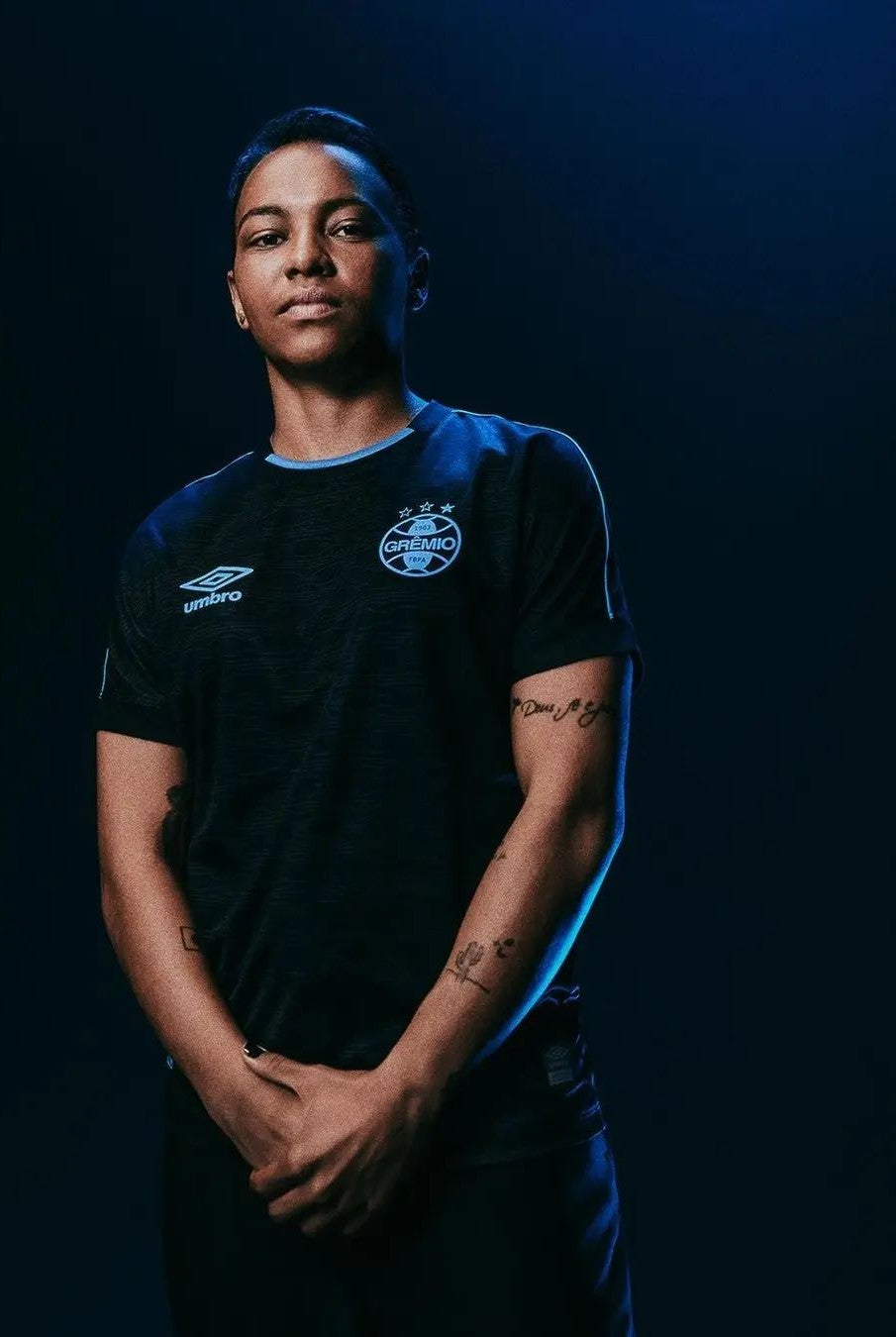 Camisa Grêmio Third 23/24 - Preta e azul