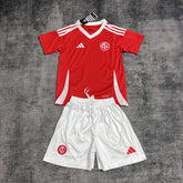 Conjunto Infantil Internacional Titular 2025/26 - Vermelho e Branco