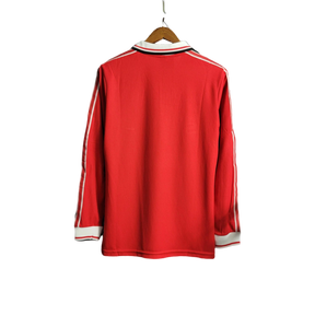 Camisa Manchester United Retrô Manga Longa Umbro 1998/99 Vermelha