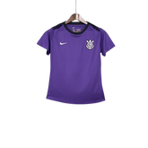 Camisa Corinthians de Treino 25/26 - Versão Feminina Baby Look Roxa