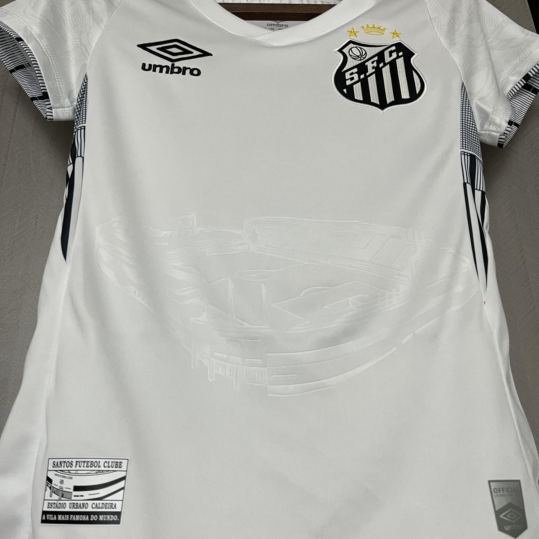 Camisa Santos Titular 24/25 - Versão Feminina Baby Look Branca