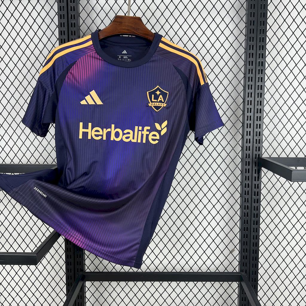 Camisa Los Angeles Galaxy Fora 25/26 - Roxa e Azul