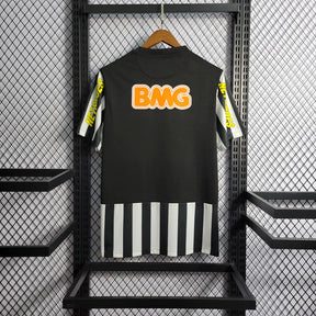 Camisa Santos Nike Fora 2012/13 - Versão Retrô Preta e Branca Listrada Neymar Jr