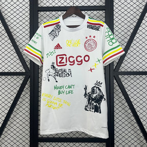 Camisa Ajax Edição Especial 25/26 - Branca Bob Marley