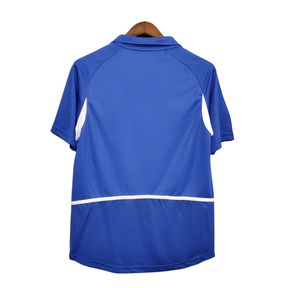 Camisa Brasil Fora 2002 - Versão Retrô Azul