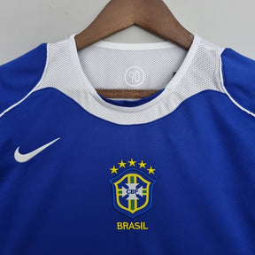 Camisa Brasil Fora 2004 - Versão Retrô Azul